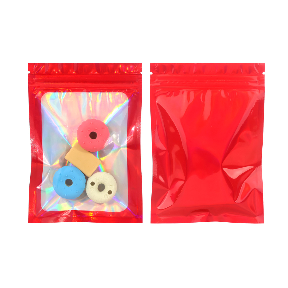 Bolsa ziplock de color láser, bolsa autoadhesiva, bolsa ziplock, bolsa de embalaje, bolsa de accesorios, bolsa de papel de aluminio, bolsa aluminizada, bolsa de plástico Symphony
