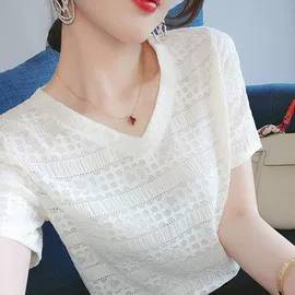蕾丝衫雪纺衫;女式衬衫;女式空调衫