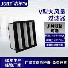 江苏厂家V型大风量过滤器密褶式畜牧业双面护网高效空气过滤器