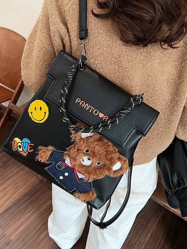 Insignia bolso de mano leopardo mujer 2024 nueva moda moda multifuncional mochila de hombro de alta calidad mochila de hombro