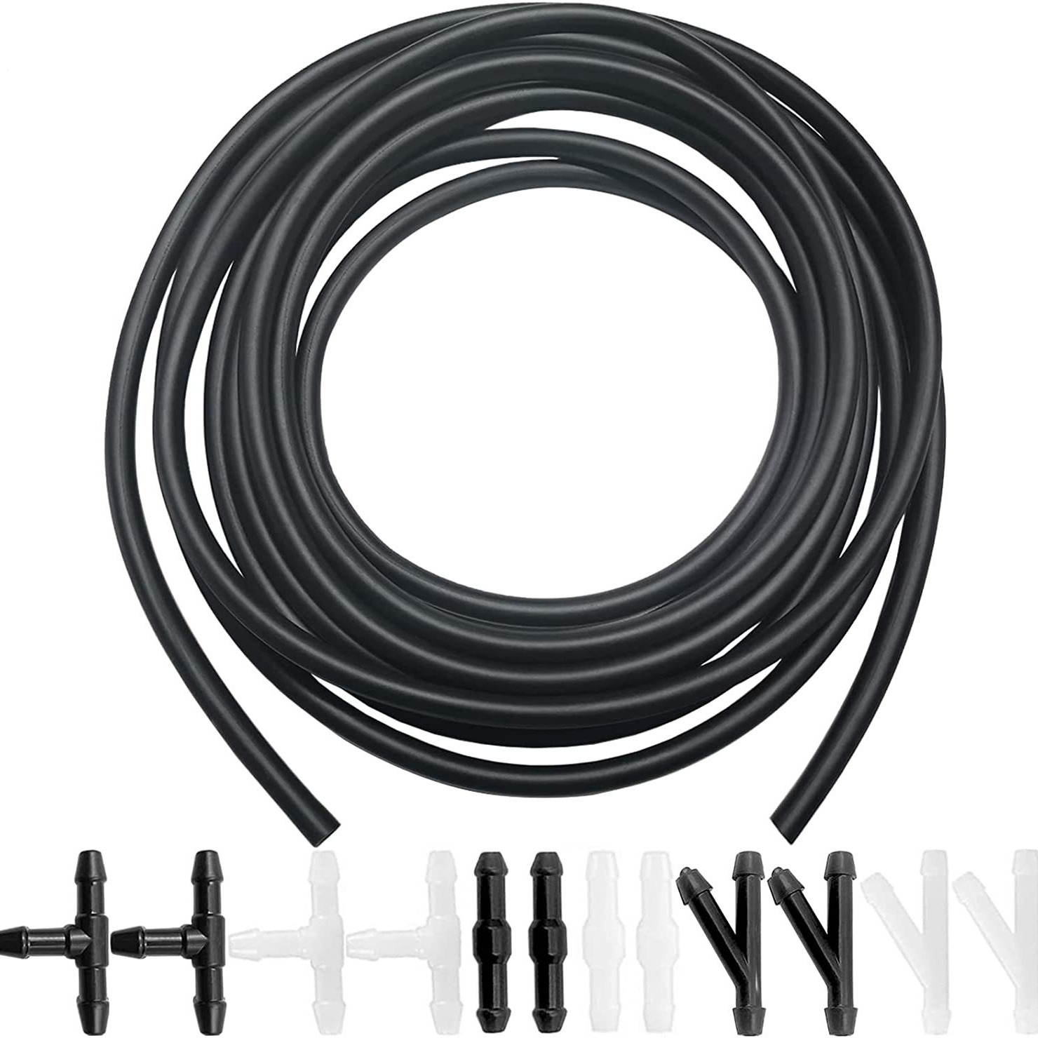 挡风玻璃车身后备箱垫圈软管套件4米通用流体加12个链接器