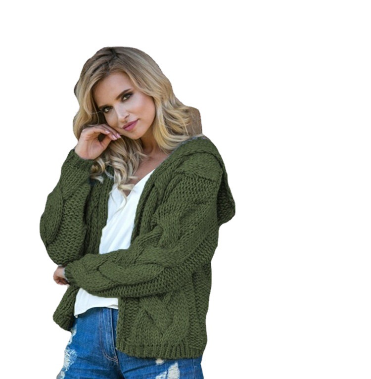 AliExpress Amazon suéter flojo de las mujeres de cuello alto engrosada suéter de invierno cálido abrigo vintage Twist lana gruesa