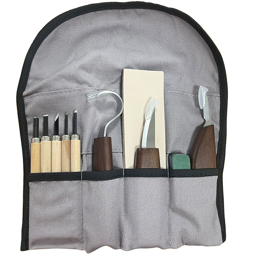 依贝斯2PCS不锈钢削木刀刮木刀 不锈钢异形刀雕刻刀图雕盒装锋利