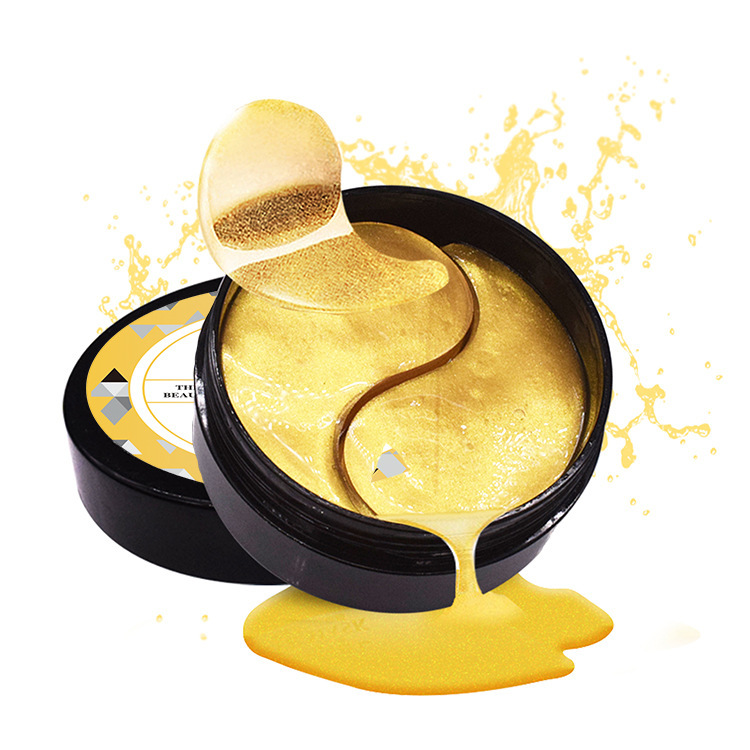Cross-Border Foreign Trade 24K Gold Eye Mask Patch, Collagen Hydration, Wrinkle Reduction, Eye Bags, Eye Lines, Eye Circles Tightening Patch