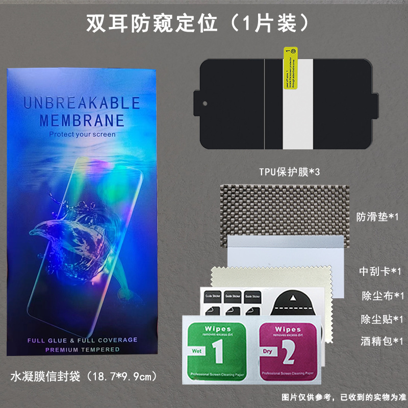 Double ears anti-sight 1 piece package-front film