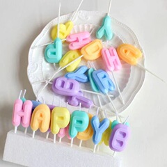 誕生日キャンドルカラー子供パーティー英語アルファベットhappy birthday漫画ハッピーバースデーキャンドル