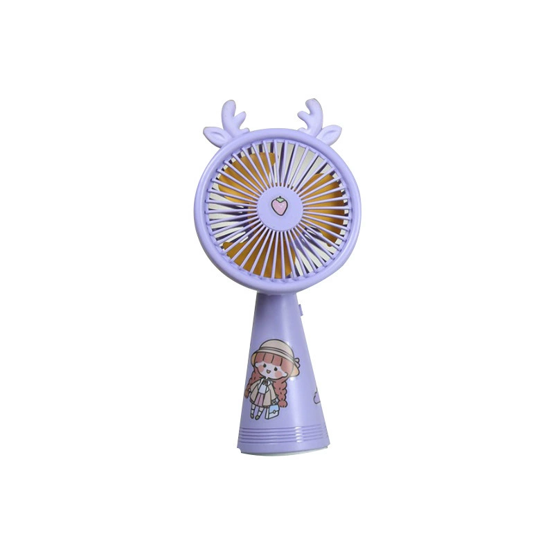 Handheld air fan for elementary school students, small sticker, handmade
