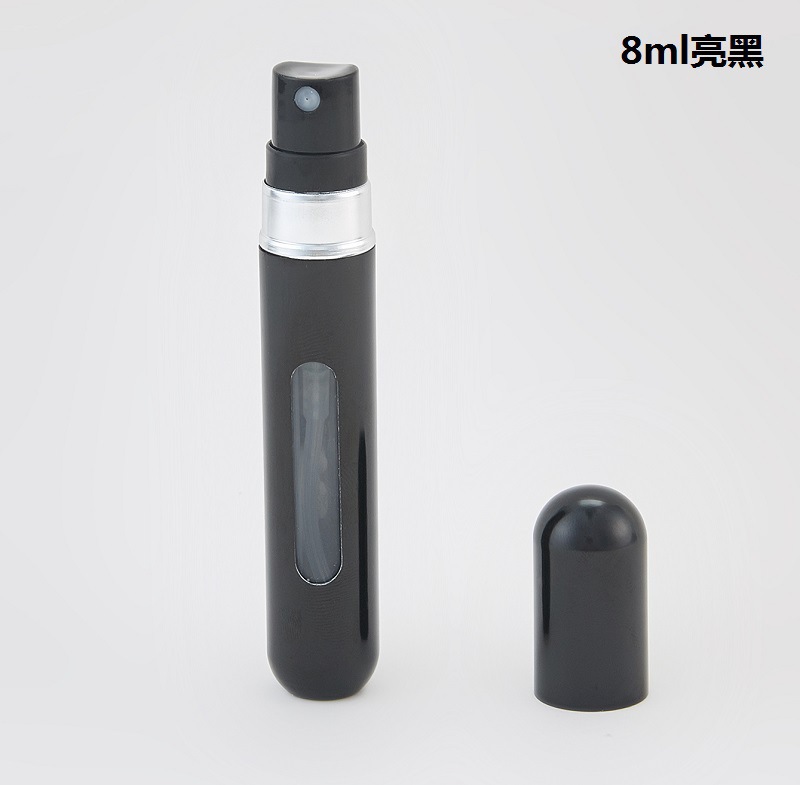 8ml; negro brillante; aluminio