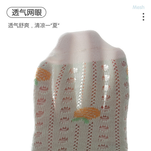  Spring and Summer New Children's Socks Cartoon Mesh Breathable Baby Socks Class A Pure Cotton Baby Socks Wholesale