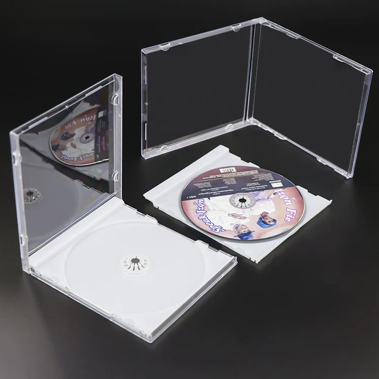 Прозрачный бокс для хранения PS CD DVD, музыкальный альбом, CD, CD, пластиковый бокс для VCD-дисков, сердечник для CD
