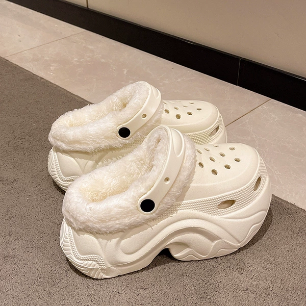 5691-White single shoes [added cotton]