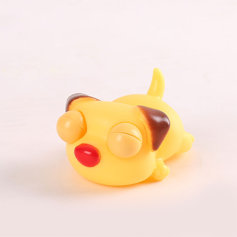 Transfronterizo caliente-venta llamativo gusano vegetal pellizco música descompresión juguete squeeze ojo-soplado creativo ventilación descompresión artefacto fábrica al por mayor