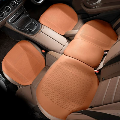 Four-Season Thin Seat Cushion Seat cushion, seat cover - type-a-thin-pad-hermes-orange-three-piece-set