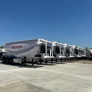 土耳其30方散装水泥罐车35方粉煤粉运输半挂车可定制