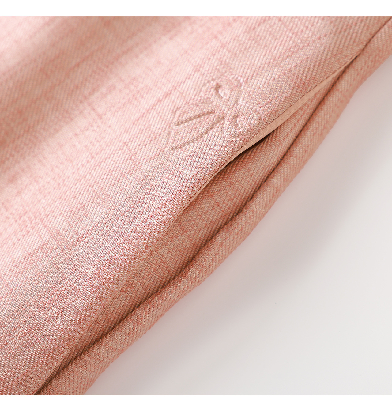 Đầm chữ A nữ cao eo họa tiết jacquard nơ — màu hồng chi tiết 24