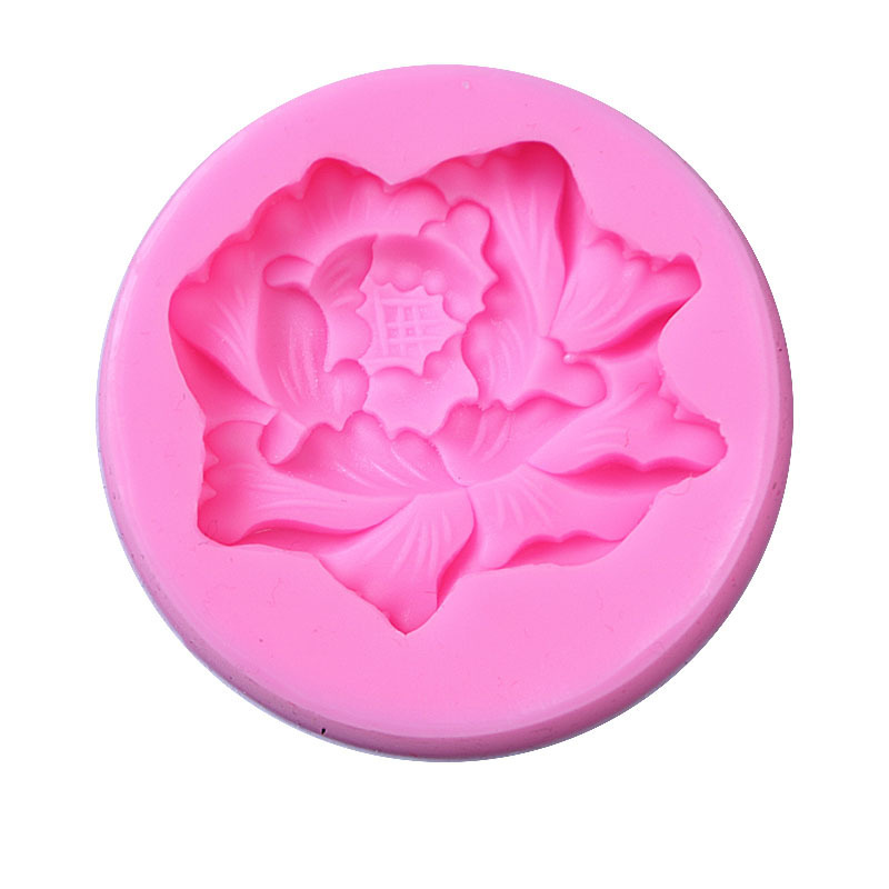 Estilo chino dragón patrón peonía flor doble Xi patrón de silicona molde hecho a mano jabón aromaterapia vela molde creativo decoración para hornear