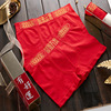US-made Koi bright red man Underwear lady Underwear Middle-waisted ventilation Large Year of fate marry Transport Modular assembly