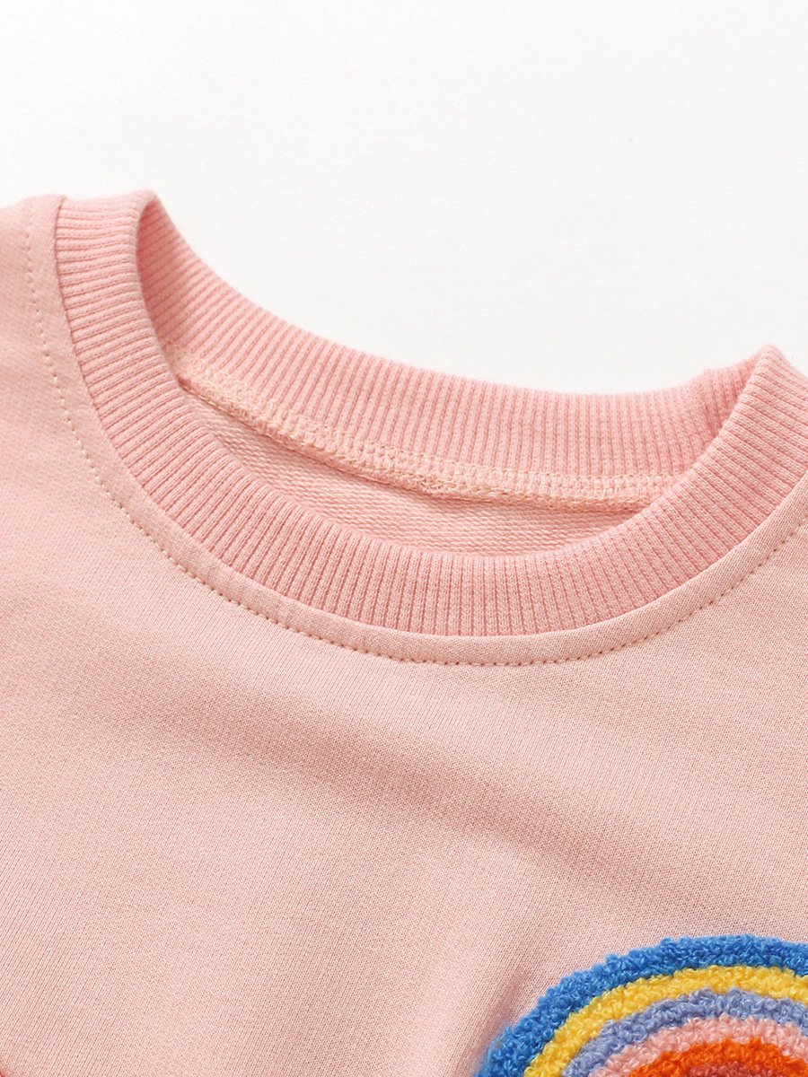 Little maven fábrica de origen de ropa para niños Suéter para niñas europeas y americanas al por mayor Top para niños de otoño