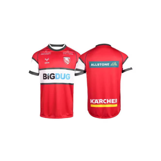 24/25 England Rugby Training T-Shirt Jersey Summer Printed New Sports Casual Short Top T-Shirt