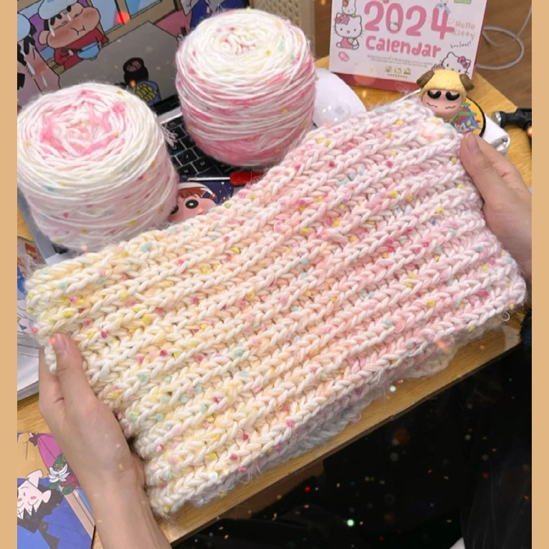 Rainbow scarf handmade