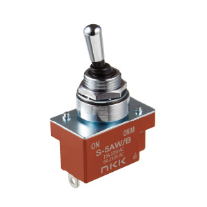 日本NKK摇头开关S5AWB钮子开关S-5AW/B发光On-(On)摇臂开关