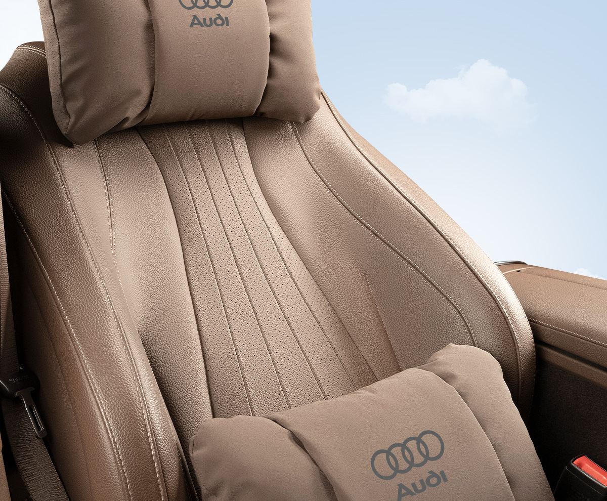 Suitable for Audi Headrest, Lumbar Support, and Neck Pillow A3/A4L/A5/A6L/Q3/Q5/Q7 Car-Specific Seat Accessories