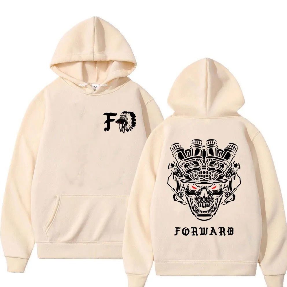 Forward Observations Group Skull Double Sided Print Hoodie M