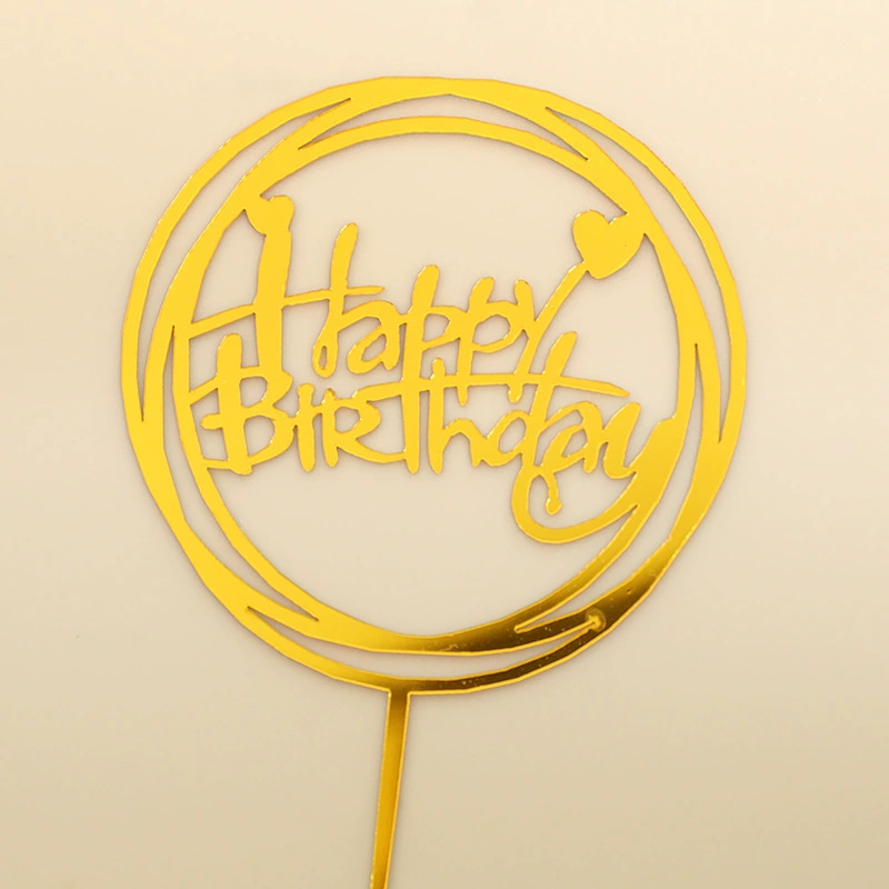 Украшение для торта «Happy Birthday», вставной декор, креативные вставные украшения для дня рождения