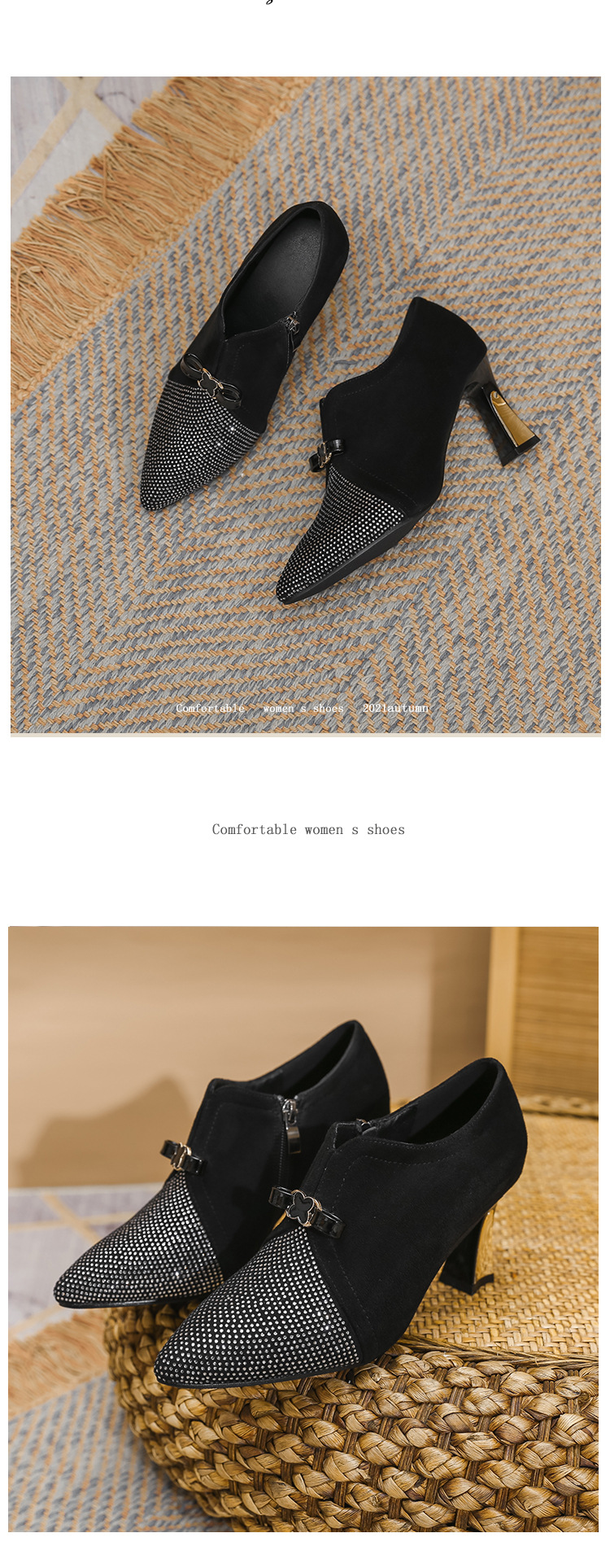2023 New Pointed Shallow Mouth Single Shoes, Low Top, Minimalist Style High Heels for Daily Outgoing_voghion.com