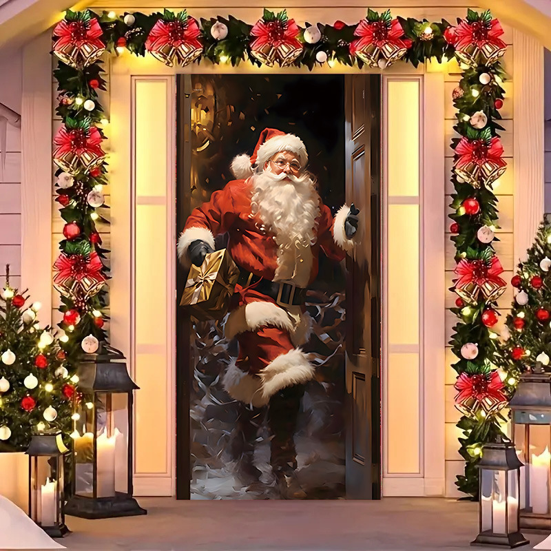 Transfronterizos JIT Navidad decoración colgante festivales atmósfera etiqueta de puerta fiesta atmósfera de fondo decoración cubierta de puerta
