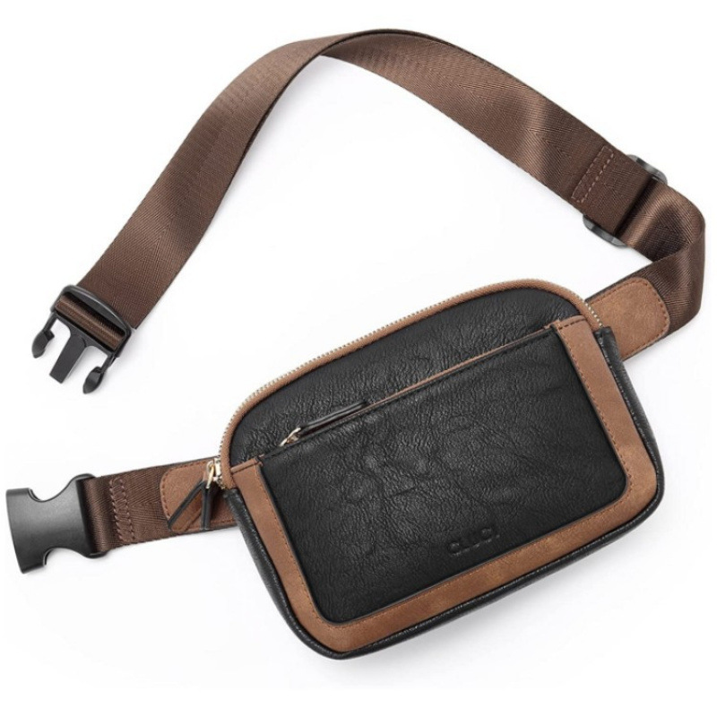 Bolsos de cinturón en stock mini omnipresente bolso de cinturón bolso de cinturón ajustable correa de hombro bolso de cinturón de mujer de cuero artificial