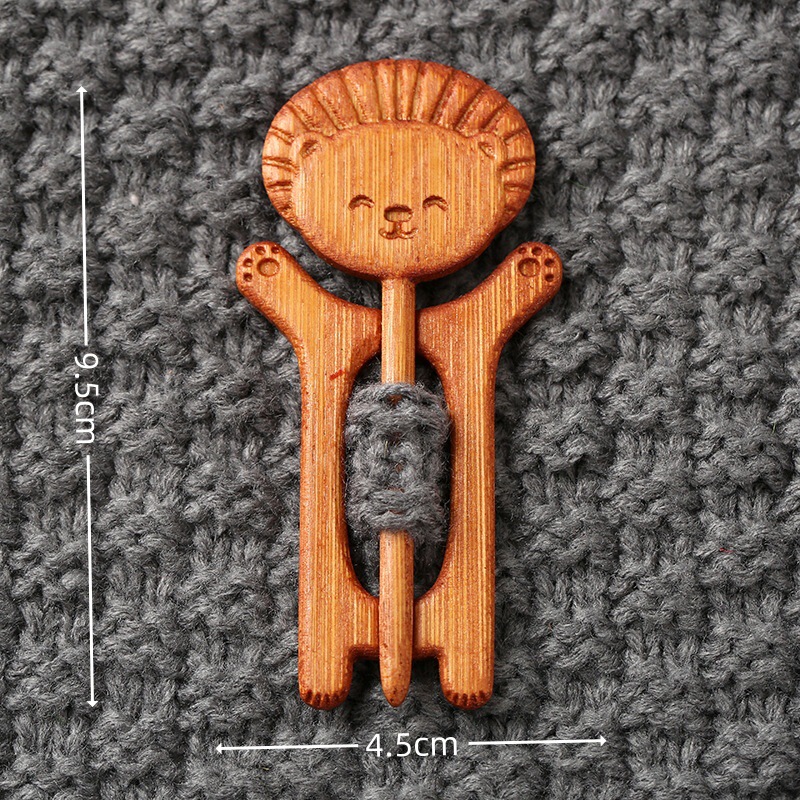 外贸热销Wooden Flower Daisy Pattern Brooch木制胸针送女孩礼物|undefined
