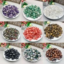 绿东陵虎眼木化黑耀紫白水晶龙血水草红曜非红水晶大颗粒滚石碎石