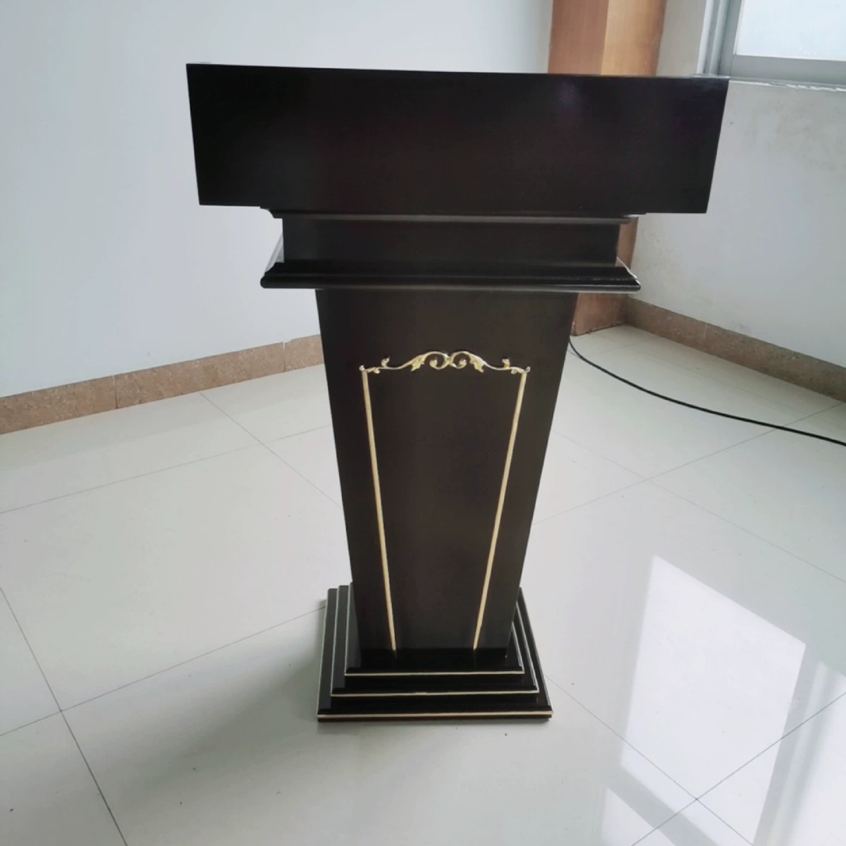 Подставка для стойки регистрации отеля, деревянный подиум, приветственная консультация, окрашенный кожаный подиум, бизнес-офис