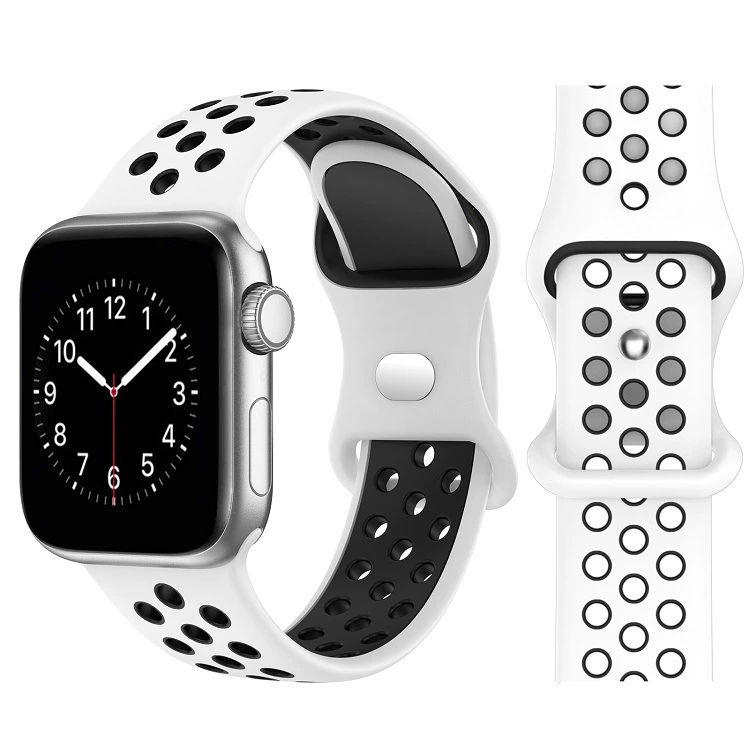Apple, двухцветный силиконовый универсальный ремешок для часов