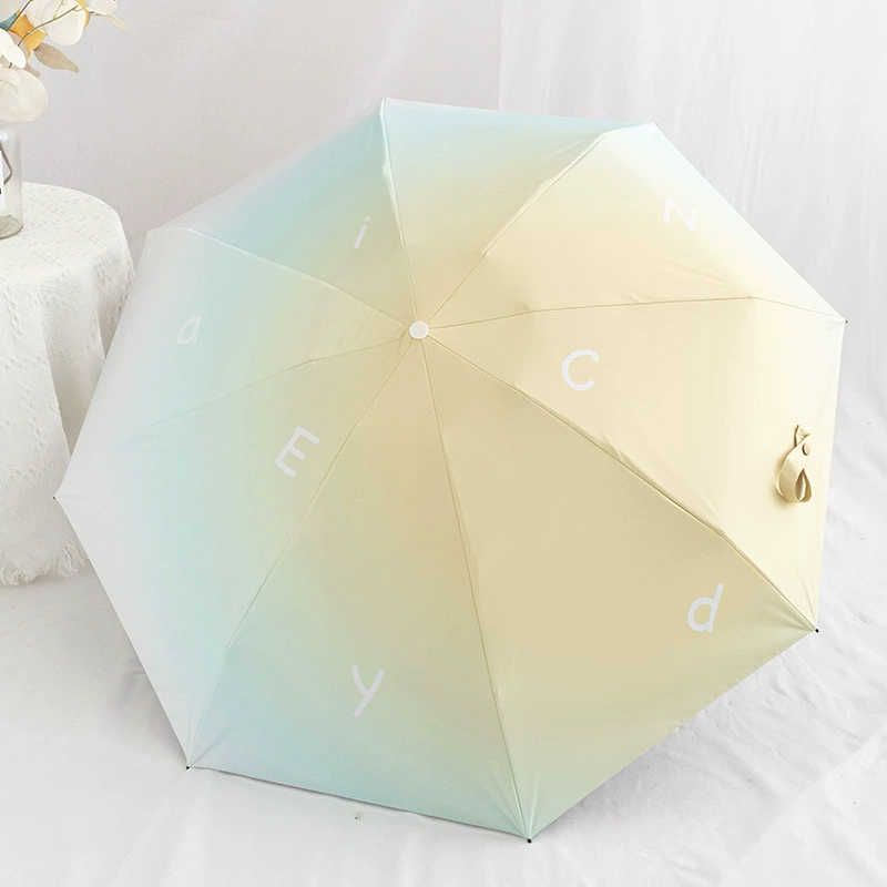 Handheld umbrella, gradient, high-quality style, sun protection, UV protection