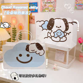 ins卡通小狗礼品袋手提袋回礼纸袋生日伴手礼物袋包装袋大号果冻