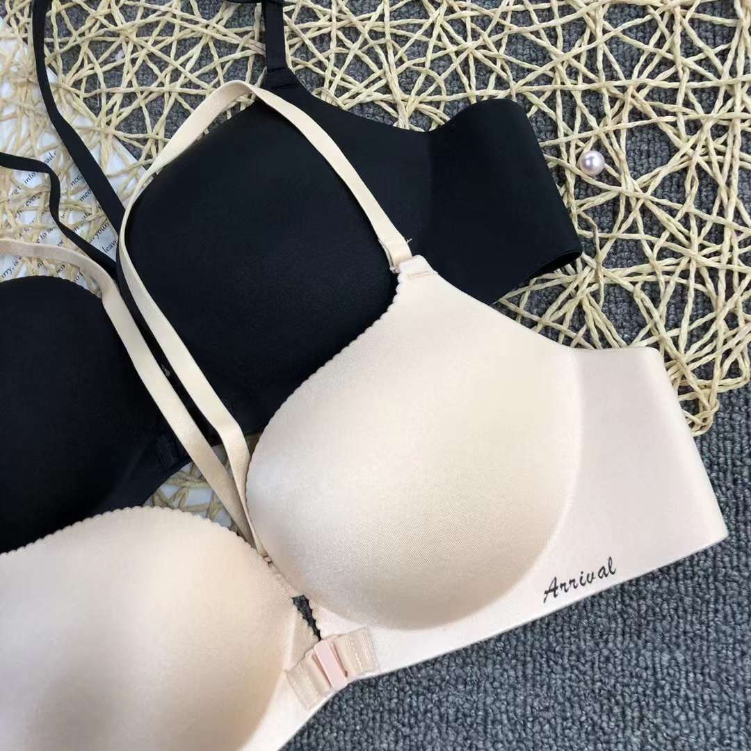 Filipina brillante ropa interior sin costuras de espesor medio de alta calidad push up multi-color multi-tamaño sujetador inalámbrico al por mayor