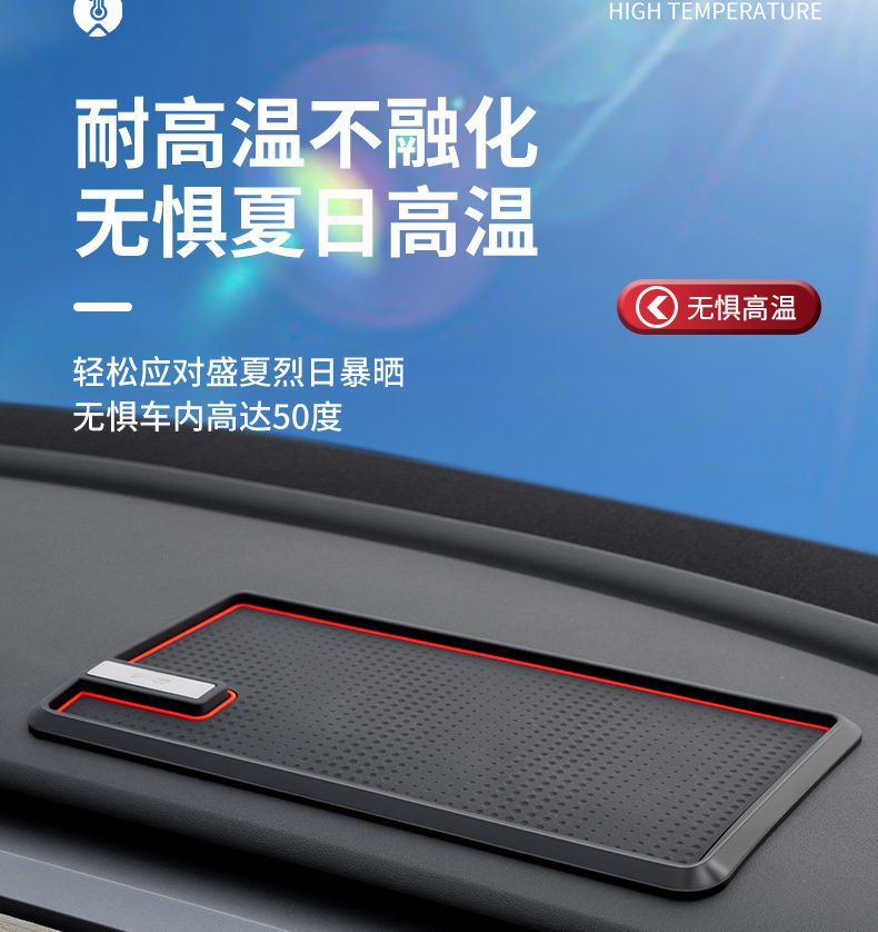 New model of glue-free car anti-slip mat made of PVC material, odorless, suitable for placing household items in the car, available for immediate delivery