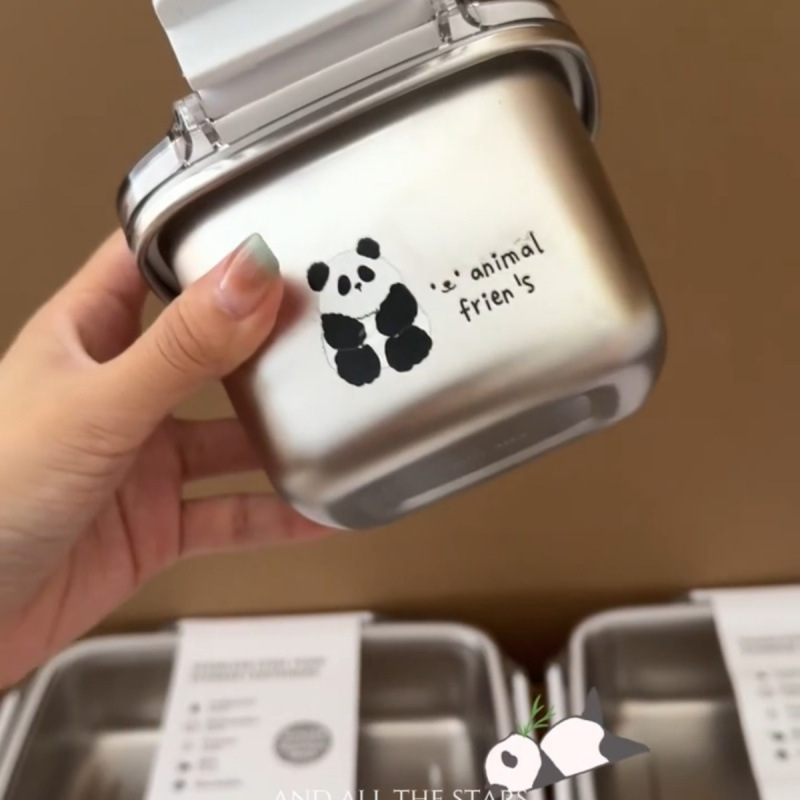 ミニオート麦箱304ステンレス食品級マイクロ波加熱密封携帯果物もち弁当箱ins|undefined