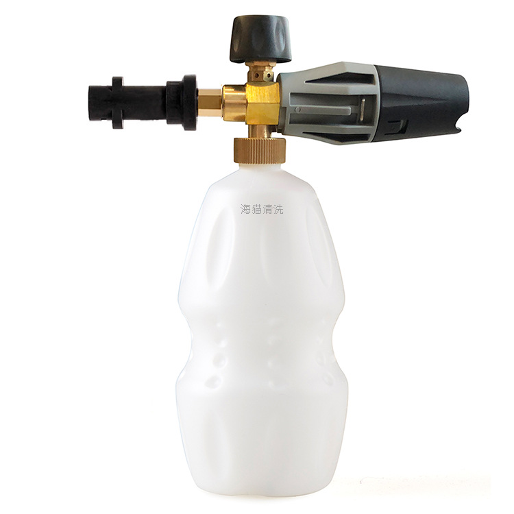 洗车泡沫喷壶高压洗车机泡沫壶雪花家用水枪头套装扇形快插打沫泵