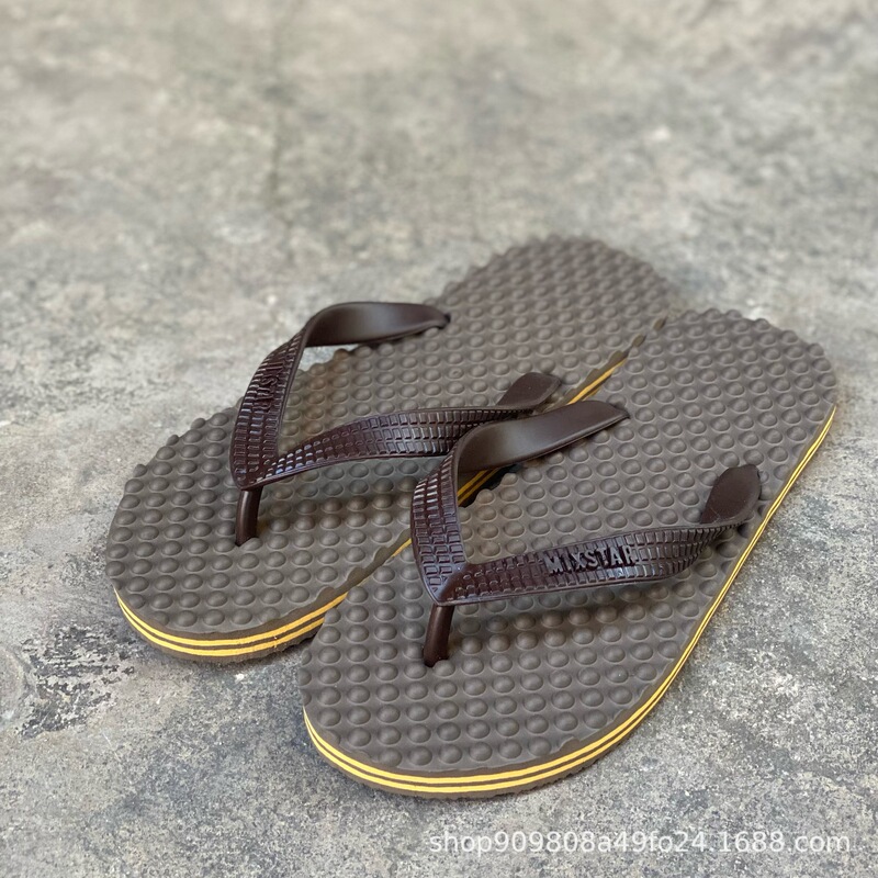 genuine goods Thailand MIXSTAR Elephant Star Rubber Foam Massage Base Simple Non-slip Waterproof Flip-flops Men's Flip-flops genuine goods Thailand MIXSTAR Elephant Star Rubber Foam Massage Base Simple Non-slip Waterproof Flip-flops Men's Flip-flops
