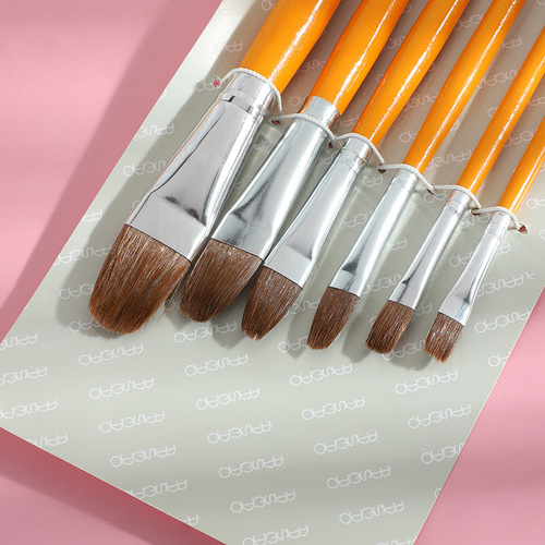 Cross-border Van Gogh Brush Set Van Gogh 826 Wolf Hair Oil Brush Gouache Watercolor Acrylic Brush Set