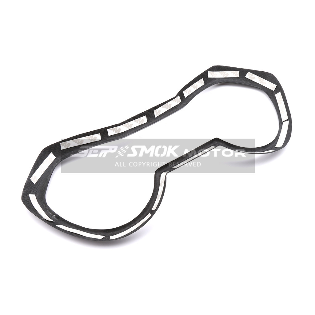 Pegatina decorativa brillante de fibra de carbono para el panel de instrumentos de la motocicleta YAMAHA XMAX300