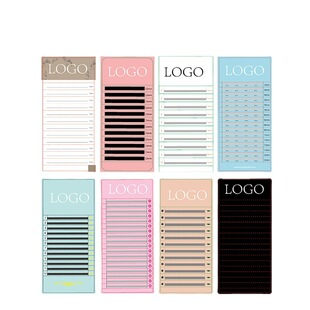 Spot grafting eyelash bottom card close row bronzing silver UV eyelash paper card close Row Y-type bottom card free design