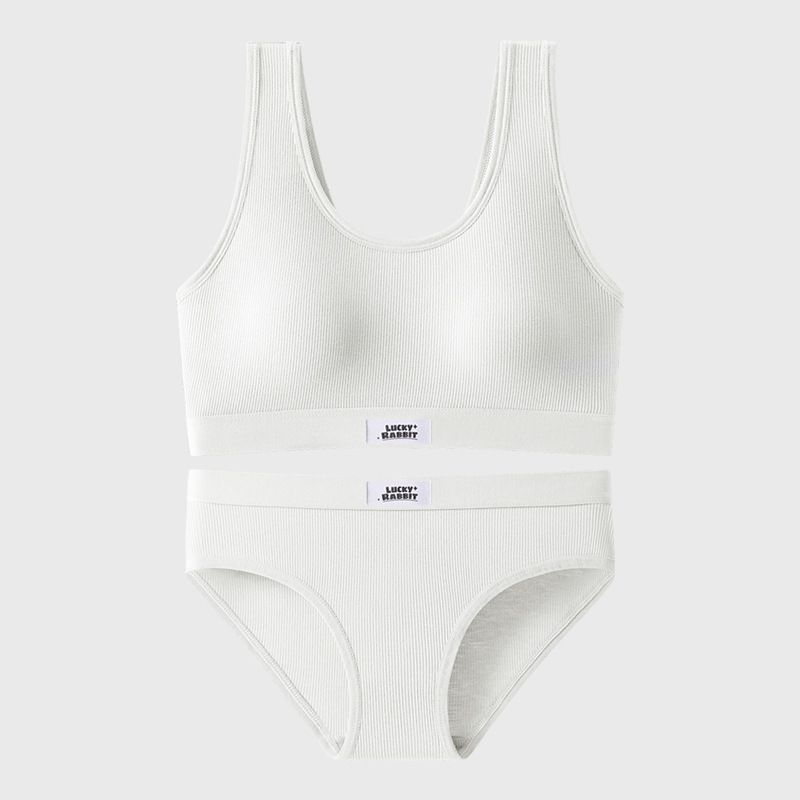 Nuevo traje de sujetador de las mujeres sexy cómodo espalda pequeño pecho push up anti-exposición deportes bottoming ropa interior