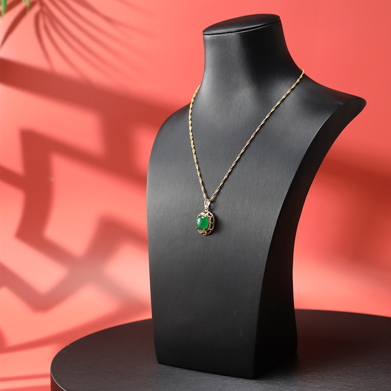 人像脖子項鍊展示架模特翡翠玉器珠寶展示道具掛項鍊飾品的架子