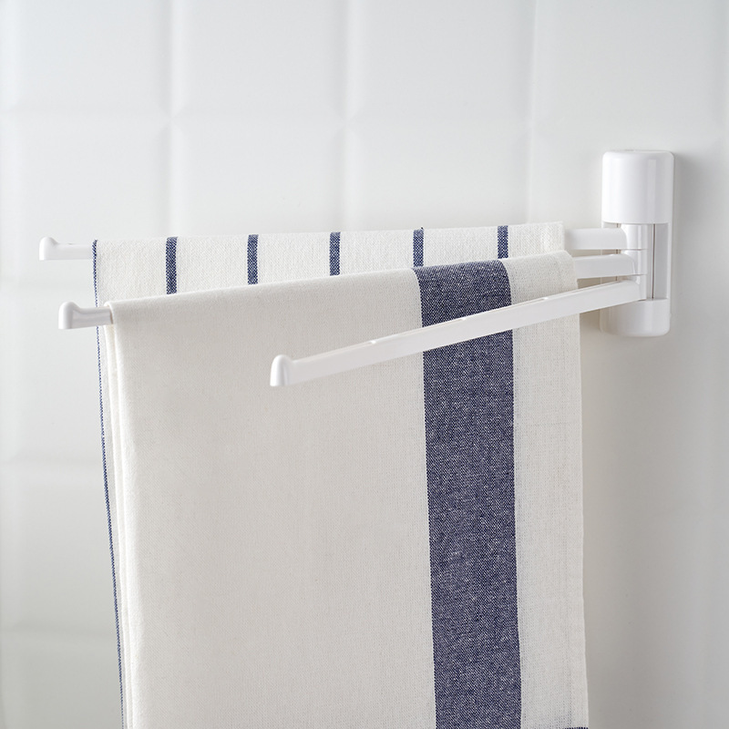 Japan Km.579. Adhesive Rotating Multi-Rod Hanger, Foldableable Multi-Functional Foldableing Towel Rack, Small Load-Bearing! Japan Km.579. Adhesive Rotating Multi-Rod Hanger, Foldableable Multi-Functional Foldableing Towel Rack, Small Load-Bearing!
