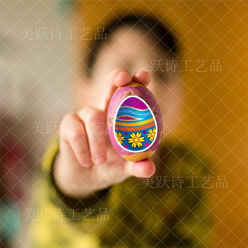 Europa y América decoración del Partido de Pascua pegatinas decoración de vacaciones de Pascua colorido huevo decoración pegatinas adhesivas