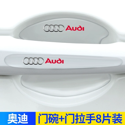 Suitable for Audi A4La6L Q2L Q3 Car Door Handle Anti-Scratch Sticker Q5L Q7 A3 A5 Door Bowl Protector (Portal Wrist) - audi-8-pieces-thickened